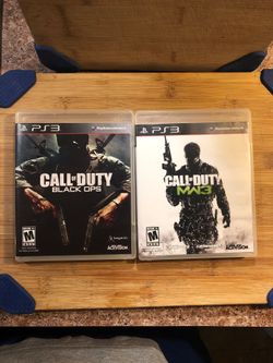 PS3 Games CoD series MW3 & Black ops