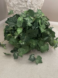 FOUR Artificial   green branches in the basket, 14” basket 