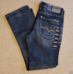 Salvage Relaxed Straight Anarchy Blue Denim Jeans 36 x 36