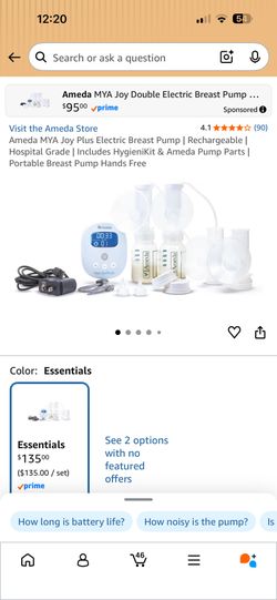 Ameda mya joy plus breast pump