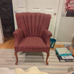 Red Vintage Arm Chair