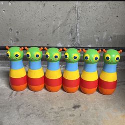 Toy Bowling Pins 8 Inches Tall 