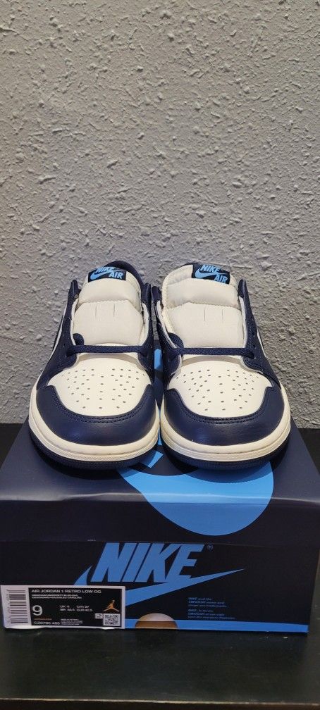 Jordan Retro 1 Low Obsidian Size 9