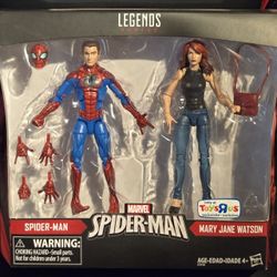 Marvel Legends Spider-Man Mary Jane Watson 2-Pack Toys R Us Exclusive Sealed