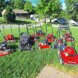 Lawn Mowers Priced From $175 Up