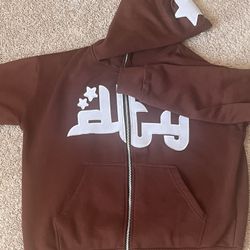 Divide The Youth Brown Full Zip
