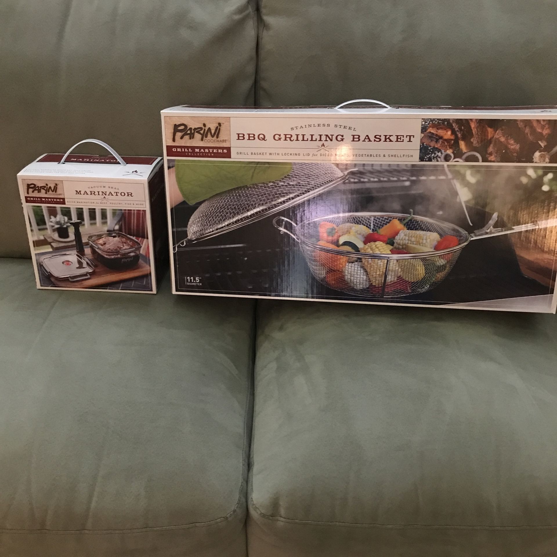 Parini BBQ Grilling Basket and Marinator