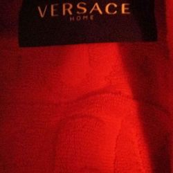 (L) Mens Versace I Heart Baroque Bath Robe 