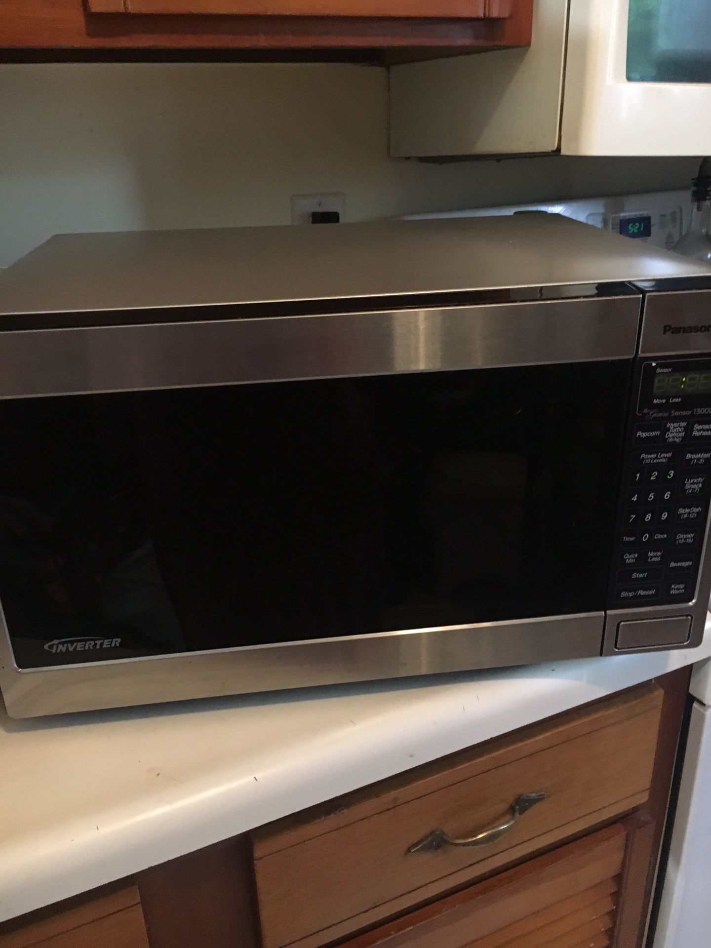 Stainless steel 1300w microwave