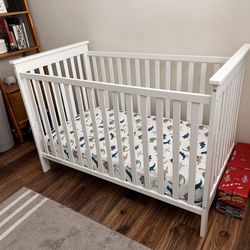 Delta Adley Convertible Baby Crib w/ Mattress