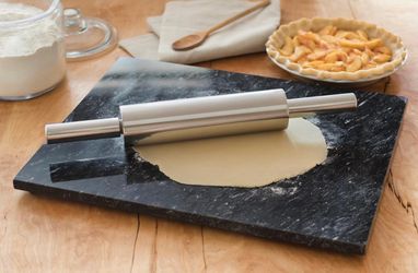 30cm Length Stainless Steel Rolling Pin With Handles Roller
