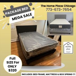 Brand New Full Bed Frame With Mattress And Box Spring Only $319 🚨 Ready For Delivery 🚛