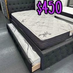 NEW TWIN OVER TWIN BED FRAME AND MATTRESS