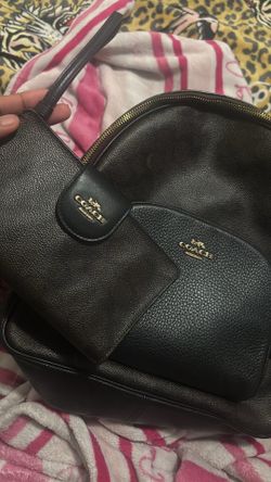 Coach backpack with matching wallet