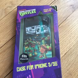NIB! TMNT iPhone Case For 5/5s