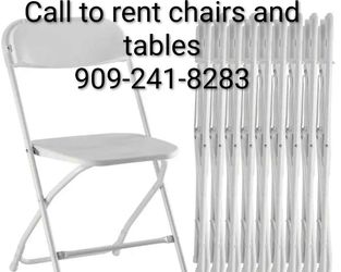Tables and Chairs available