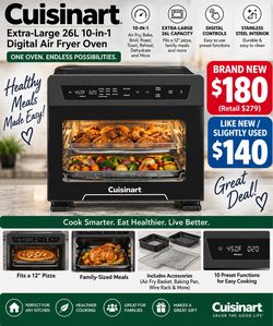Cuisinart Extra-Large 26L 10-in-1 Digital Air Fryer Oven