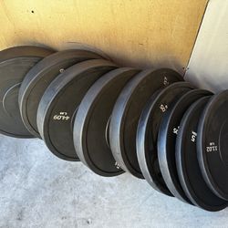 $1/lbs Olympic Bumper Weight Sets. 220lbs Set Or 330lbs Set