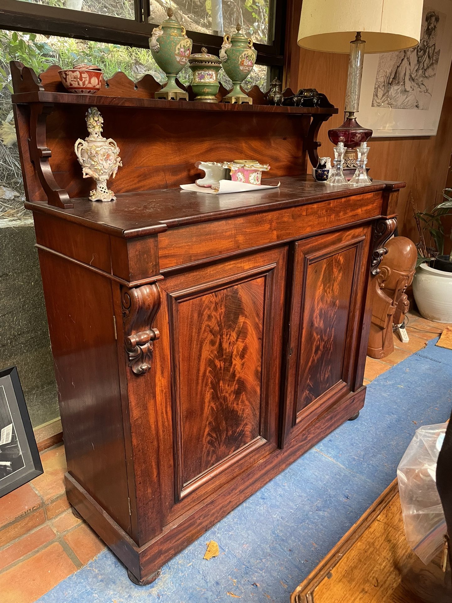 Antique Mahogany Sideboard & Dresser