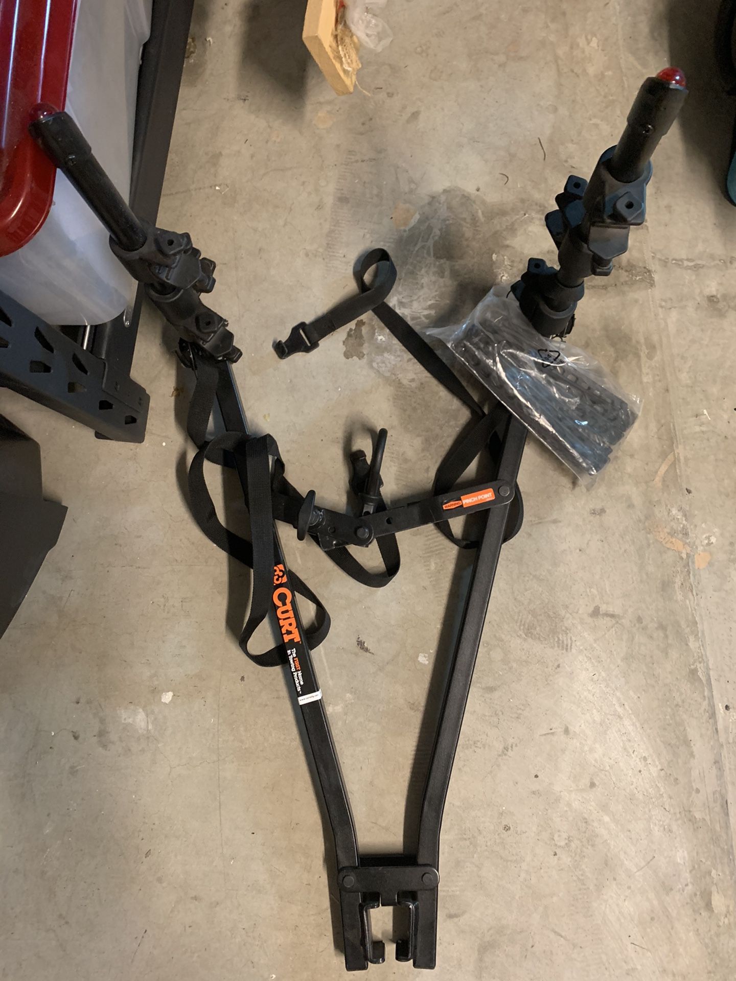 Trailer or standard Curt bike rack pinch hitch : new 3bikes
