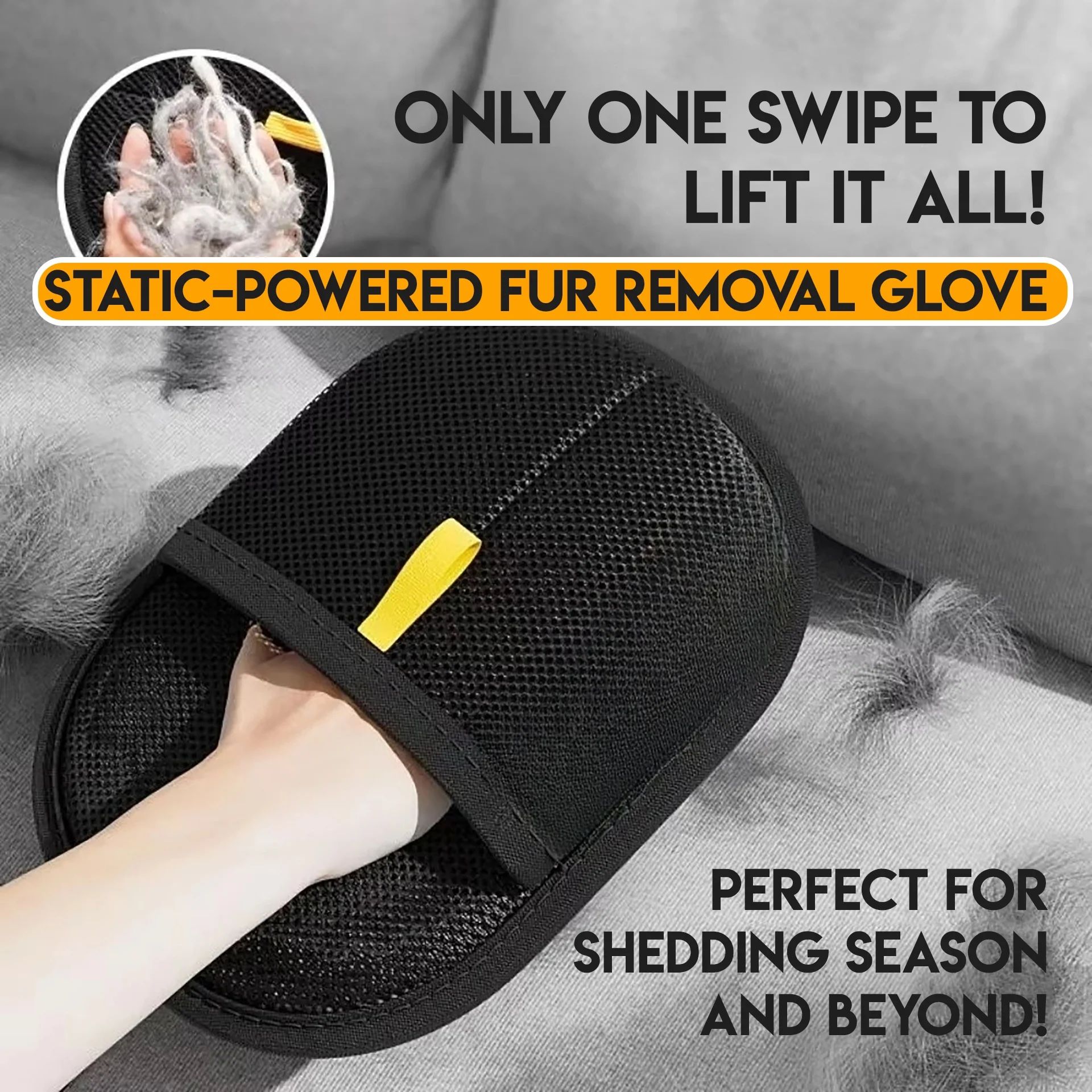 Professional-Grade Grooming Glove for Cats & Dogs