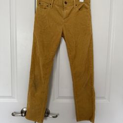 GAP women’s Mustard Corduroy Pants size 24