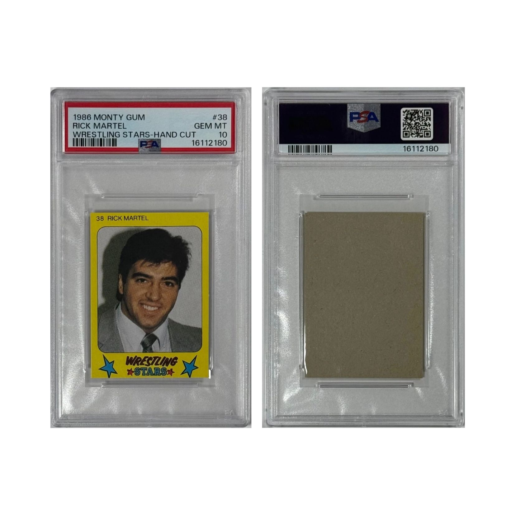Rick Martel 1986 Wrestling Stars-Hand Cut #38 PSA 10 (GEM MINT) Wrestling Card