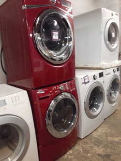 Mix and match front load washer and dryer set working perfectly with 4 months warranty
