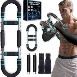Brand New  Levels(66-110lb)  Twister Arm Trainer, Adjustable Chest Workout Equipment with Forearm Wrist Sleeves, 9 Resistance Chest Exerciser for Men