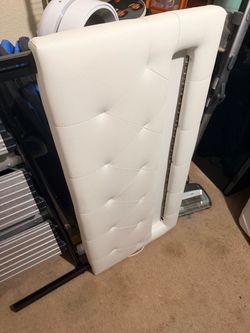 Twin Led bed frame with chargers on top