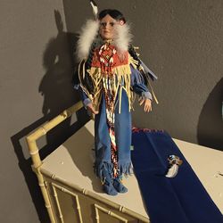 Timeless Collection Native American Indian maiden porcelain doll