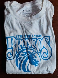This is an official Fayetteville State Broncos youth t-shirt.