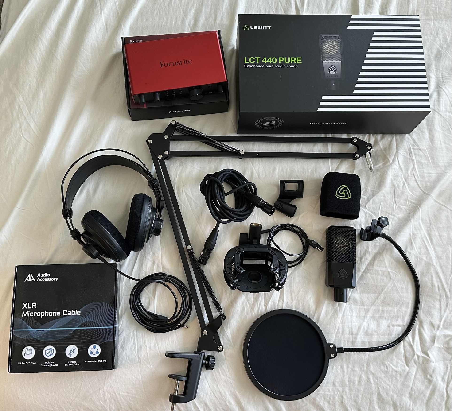 Home Recording Setup (LCT 440 and FocusRite)