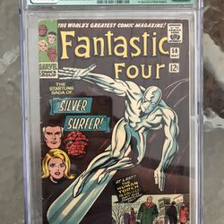Fantastic Four #50 (1966) CGC 4.0 — O/w to White Pages; Conc. Galactus Story; Qualified