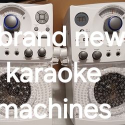 2 Brand New Singing Machine Karaoke Machines, Missing Ac Power Supply Cables So Only $25 For Both 