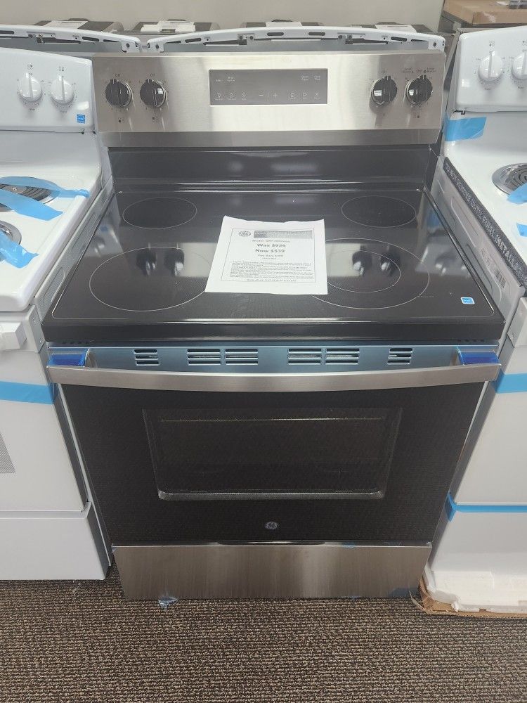 30 in. 4 Burner Element Free-Standing Electric Range in Stainless Steel