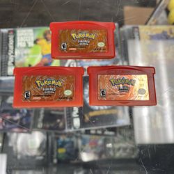 Pokemon Firered GBA Authentic $150-$160 Each Gamehogs 11am-7pm