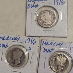 1916 Rare Same Year 2 different Designs