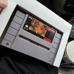 Super Nintendo Game Final Fight Working Perfectly 