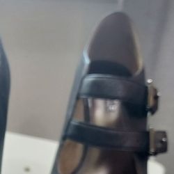 Michael Kors Heels.  Gray. comfortable heel sandle eith peek-a-boo toe