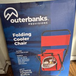 Outerbanks Provisions Cooler Chair Ice Chest Camping Sports Events Chair