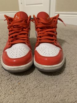 Jordan 1 Mid Barcelona Sweater Red Patent