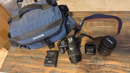 Canon EOS Rebel T3 DSLR Camera Bundle — 2 Lenses, Batteries, Chargers & Bag