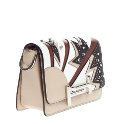 Tod's Double T Crossbody Bag Embellished Patchwork Leather Mini