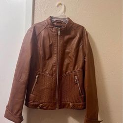 Women’s Leather Jacket Size M Like New 