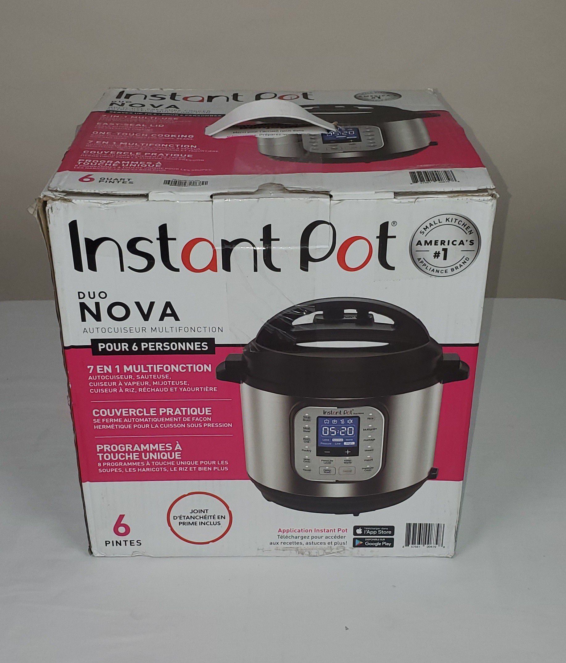 Instant Pot Duo Nova 60 7-in-1Electric Pressure Cooker, sterilizer