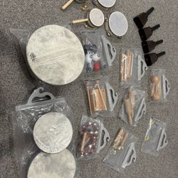 Complete set of classroom rhythm instruments