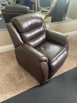 Kids Recliner Chair / Toddler Sofa – Brown Leather
