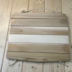 Cedar Sauna Seat Pad – Portable Wooden Sauna Mat – Handmade