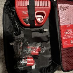 Milwaukee 4.0, 2.0, case and charger LAST ONE